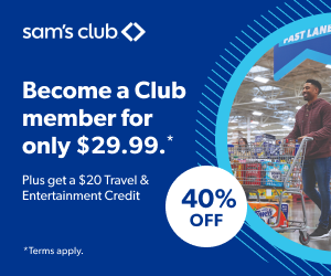 Sam's Club Membership for $29.99 + $20 Credit Back :: Southern Savers