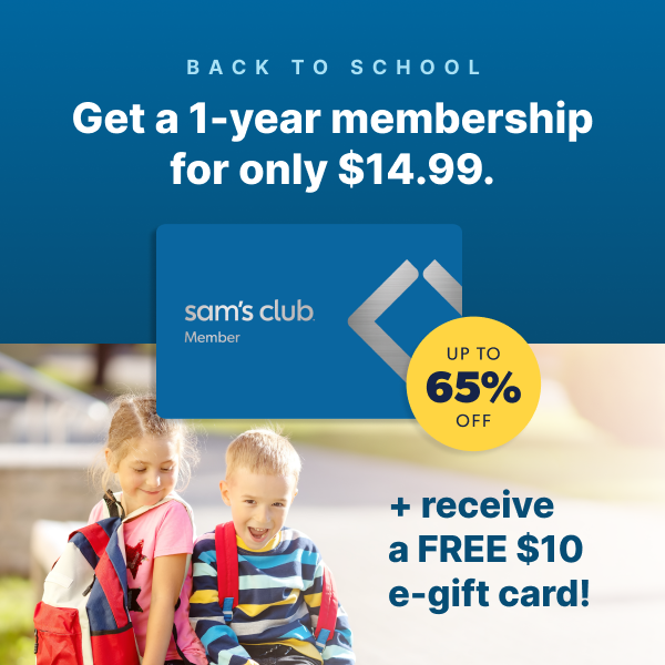 Get a 1-Year Sam's Club Membership for $10